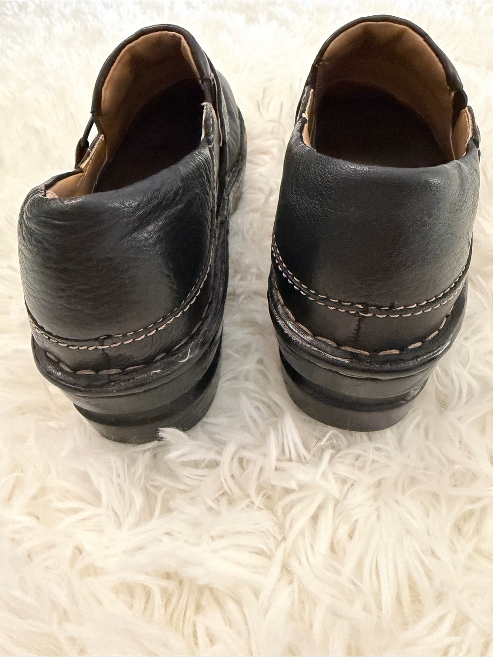 Cabela’s Black Leather Comfort Clogs, Workwear Sz 9M Office, Workforce, Comfy - Picture 7 of 11